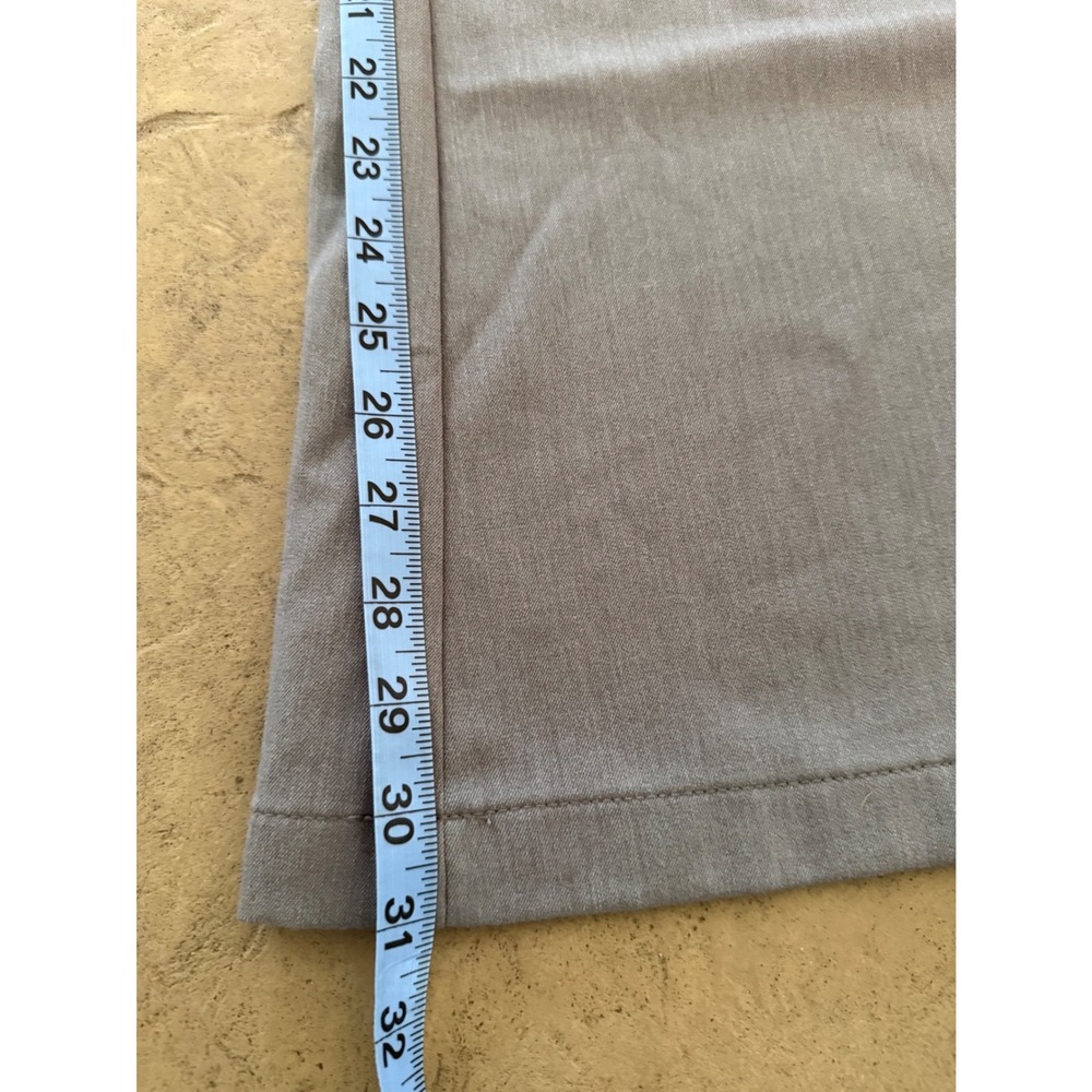 American Eagle Baggy Flare Trouser Grey Stretch Wide Leg Dress Pants Womens 8 - Picture 10 of 11